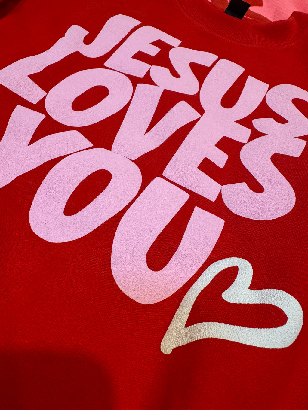 Jesus Loves You - adult crewneck sweatshirt